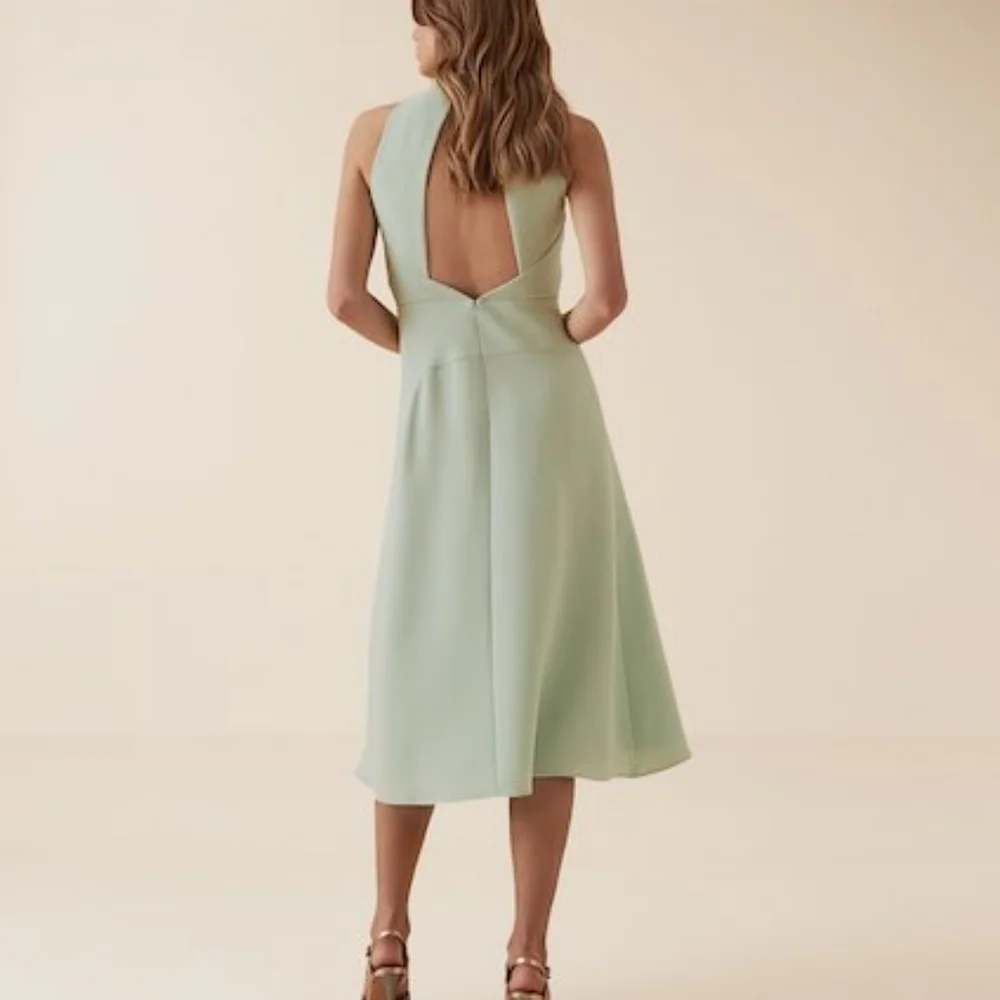 *Bestseller* NWT REISS | Doriana High Neck Dress - Picture 3 of 12